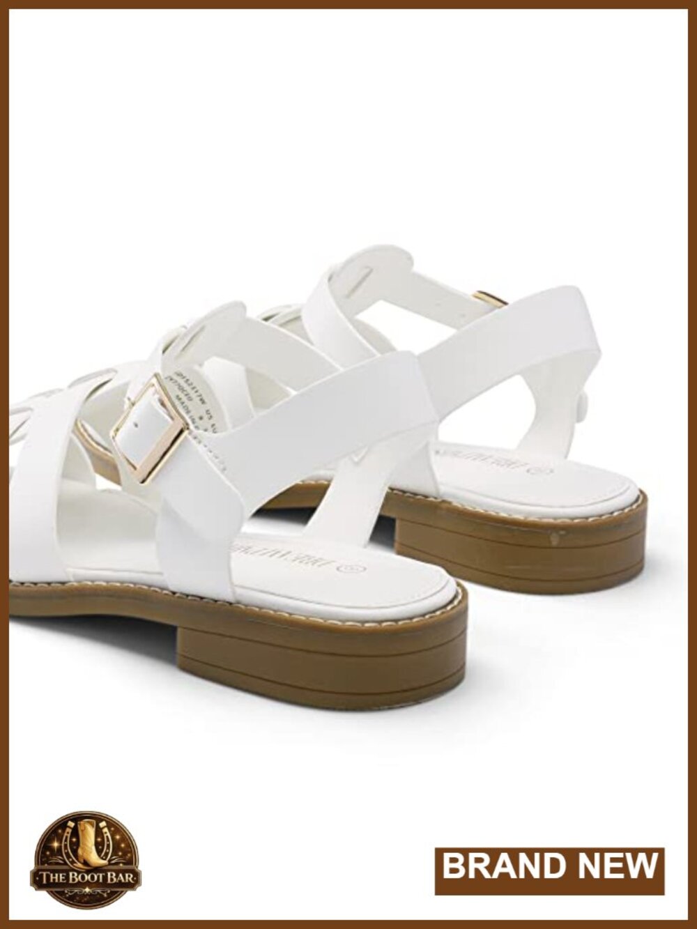 Woven Fisherman Braided Flat Sandals - Classic Gladiator Strappy Closed Toe - Picture 4 of 6